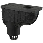 Alca GAIGER Adaptér napojení svislého odtoku AGV1, DN 110, černý AGV1