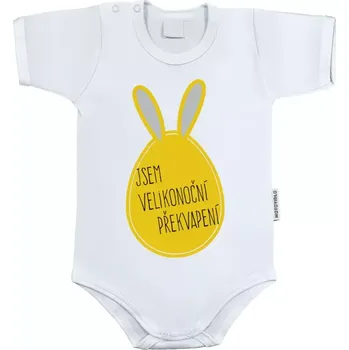 Kojenecký body Dětské body s krátkým rukávem Jsem velikonoční překvapení