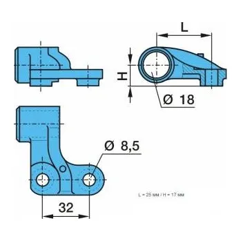 Čidlo automobilu Držák čidla ABS, BPW 5231