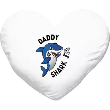 Polštář Polštář srdce 40x35 cm Daddy Shark