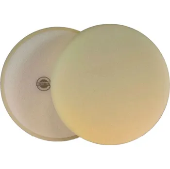 Brusný kotouč HERMES 6128479 Leštící houbička 150 x 25 mm, s velur, Brilliance hladká, rovný tvar, zaoblená hrana, bílá, tvrdá