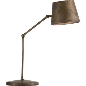 Lampička Il Fanale 271.06.OF Reporter, stolní lampička s nastavitelným ramenem, 1x15W, mosaz, výška 40-56cm
