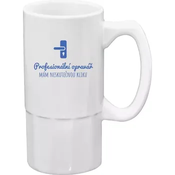 Sklenice Půllitr bílý vysoký Profesionální opravář