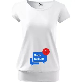 Těhotenské tričko Malfini City Bude to kluk!