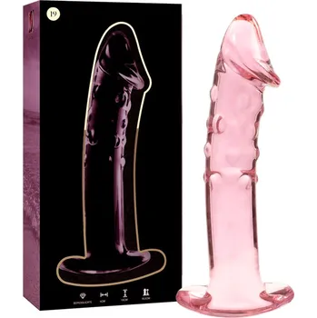 Dildo Ibiza Nebula Model 19 Dildo Borosilicate Glass 18.5x4cm Pink