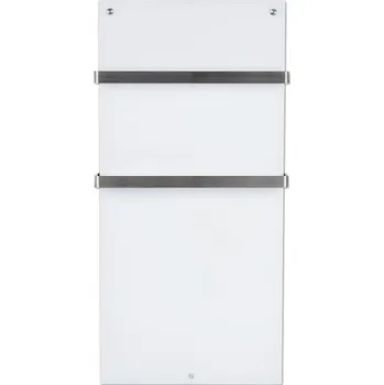 Infrazářič Infračervené topení EUROM Sani 800 55 x 115 cm bílé 800 W s Wi-Fi a 2 držáky na ručníky