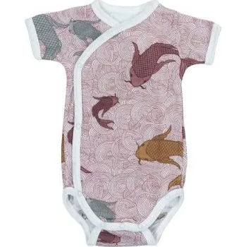 Kojenecký body Lodger Dětské body Romper Short Sleeves Empire Fish Nocture Velikost: 80