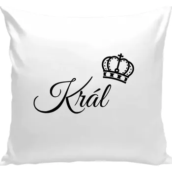 Polštář Polštář bílý 40x40 cm Král