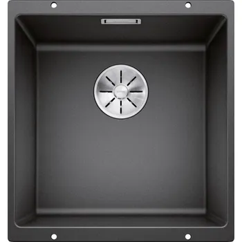 Granitový dřez Blanco Subline 400-U, silgranitový dřez pod pracovní desku 400x400x190 mm, 1-komorový, antracitová, BLA-523422
