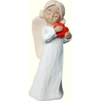 Vánoční dekorace PEHA GIFTS Anděl - se srdcem 15cm