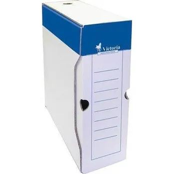 Archivační box VICTORIA Archivační krabice, bílá, karton, A4, 100 mm, VICTORIA 16788