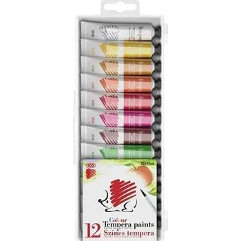 Speciální výtvarná barva ICO Temperové barvy Süni, 12 barev, ICO 103398