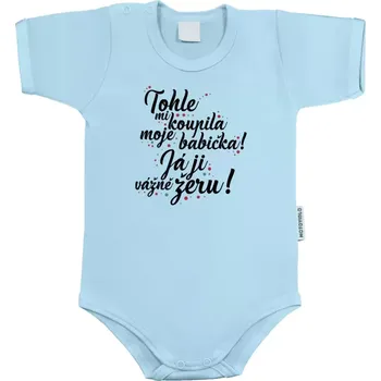 Kojenecký body Dětské body s krátkým rukávem Tohle mi koupila moje babička