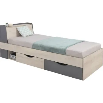 Dětský zahradní nábytek Meblar Dětská postel Delta DL14, dub/antracit Zvolte možnost matrace: Bez matrace