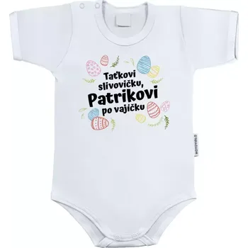 Kojenecký body Dětské body s krátkým rukávem Taťkovi slivovičku