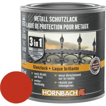 barva na kov Barva na kov 3v1 HORNBACH ohnivo-červ. lesk 250 ml