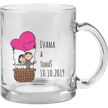 Hrnek 330 ml - skleněný Balón se jmény