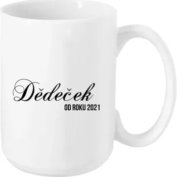 Hrnek 450 ml - bílý Dědeček od roku