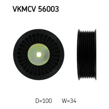 Rozvod motoru Vodící (vratná) kladka klínového řemenu pro SCANIA 124, 164 (provedení bez klimatizace) = SKF 20169