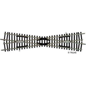 Modelová železnice Křížení - křižovatka 15° TT - Tillig 83161