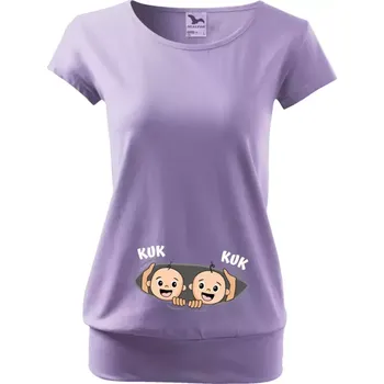 Těhotenské tričko Malfini City Kuk - dvojčata