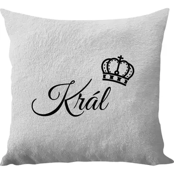 Polštář Polštář bílý 40x40 cm - dlouhý chlup Král