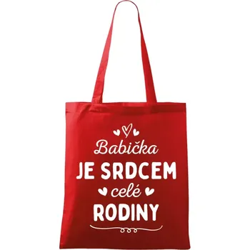 Látková taška Babička je srdcem celé rodiny