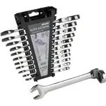 Klíče 12ks ráčnové CrV 8-19 mm s kloubem