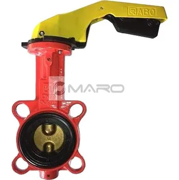 Ventil ABO valve Klapka uzavírací mezipřírubová 613BG pro rozvody plynu DN 80, PN16, 613BGDN80