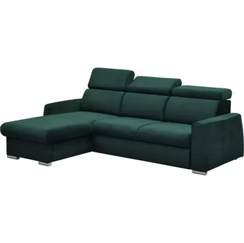 Sedací souprava Rozkládací rohová sedačka MONTE DELUXE zelená