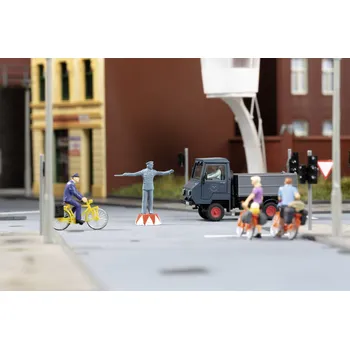 Modelová železnice Auhagen 11473 H0 Dopravní značka s příslušenstvím