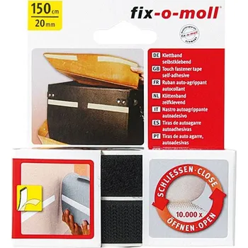 Zip Fix-o-moll Suchý zip, 1500 × 20 mm, polyamid, černá&nbsp;3563003