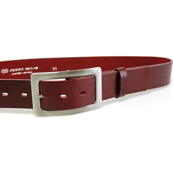 Módní doplněk PENNY BELTS Kožený opasek 4295 bordó - 105 cm
