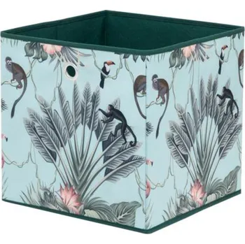 Taburet Idea nábytek Skládací box ALFA 1 džungle