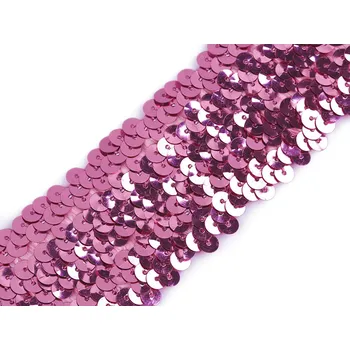 Galanterie Flitrový prýmek šíře 45 mm elastický