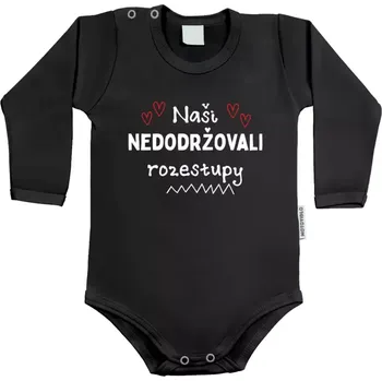 Kojenecký body Dětské body s dlouhým rukávem Naši nedodržovali rozestupy
