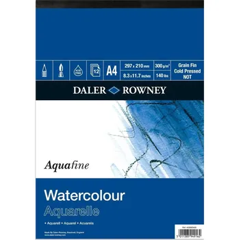 Blok Daler-Rowney Aquafine Akvarelový blok A4, A4, 12 listů 403 660 400