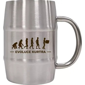 Sklenice Nerezový chladicí půllitr Evoluce - kurýr