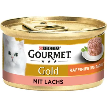 Krmivo pro kočku Gourmet Gold Raffiniertes Ragout – losos 12 × 85 g