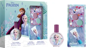 Dětský parfém Disney Frozen Beauty Set EDT 100 ml + lesk na rty 6 ml + oční stíny 2x 0,2 g