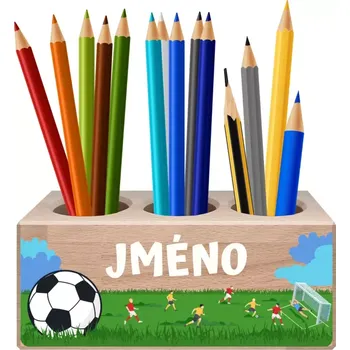 Dřevěná hračka Pastelkovník Fotbal se jménem