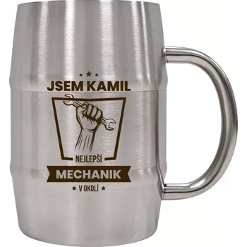 Sklenice Nerezový chladicí půllitr Nejlepší v okolí - mechanik