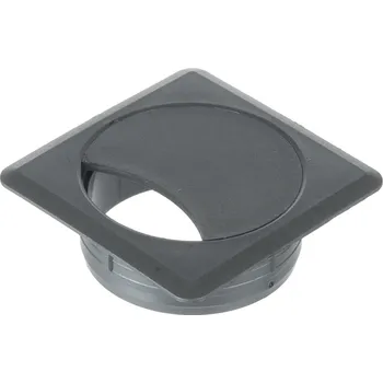 kabelová chránička Interex Kabelová průchodka QUADRO PVC / Stříbrná