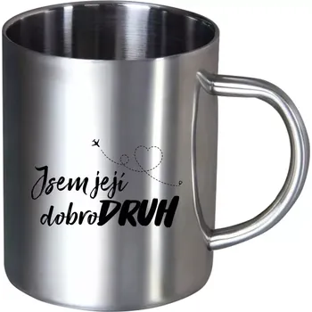 Nerezový hrnek Jsem její dobrodruh