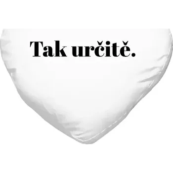 Polštář Polštář srdce 40x35 cm Tak určitě.