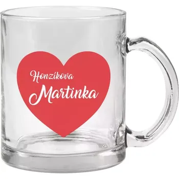 Hrnek 330 ml - skleněný Jeho se jménem