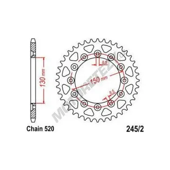 Řetězová sada pro motocykl Rozeta YAMAHA YZ 426 F rok 00-02