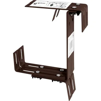 Držák na květináč a truhlík Geli Držák balkonových truhlíků typ A, hnědá, typ A, 2 ks 3981800008