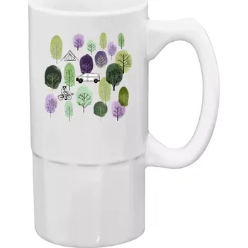 Sklenice Půllitr pro milovníky lesa - Kemp v lese - 500 ml