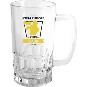 Sklenice Půllitr skleněný Nejlepší v okolí - malíř